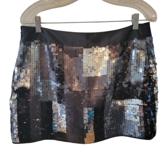 Express Sequined Mini Skirt Size 10 - Picture 3 of 4